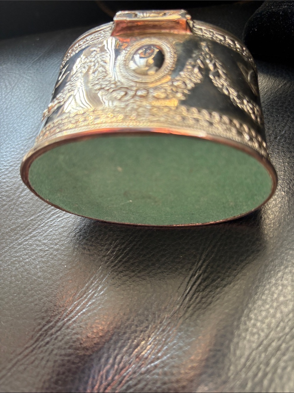 Vintage Ornate Silver Plated Decorative Trinket Box with Lid - Picture 6 of 10